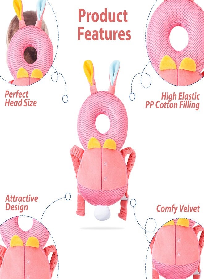 Dakos Baby Head Protector, Baby Head Protector for Crawling, Babies Head Neck Back Protector with Safety Belt & Safety Gear Knee & Elbow Pads, Unisex Babies Toddlers Kneepads 2 Pair (MFP972) - Image 5