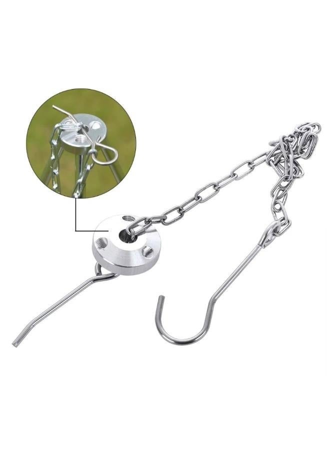 Outdoor Camping Fire Oven Cooking Tripod Hanging Pot Campfire Picnic Roast (12pcs-Big) - Image 4