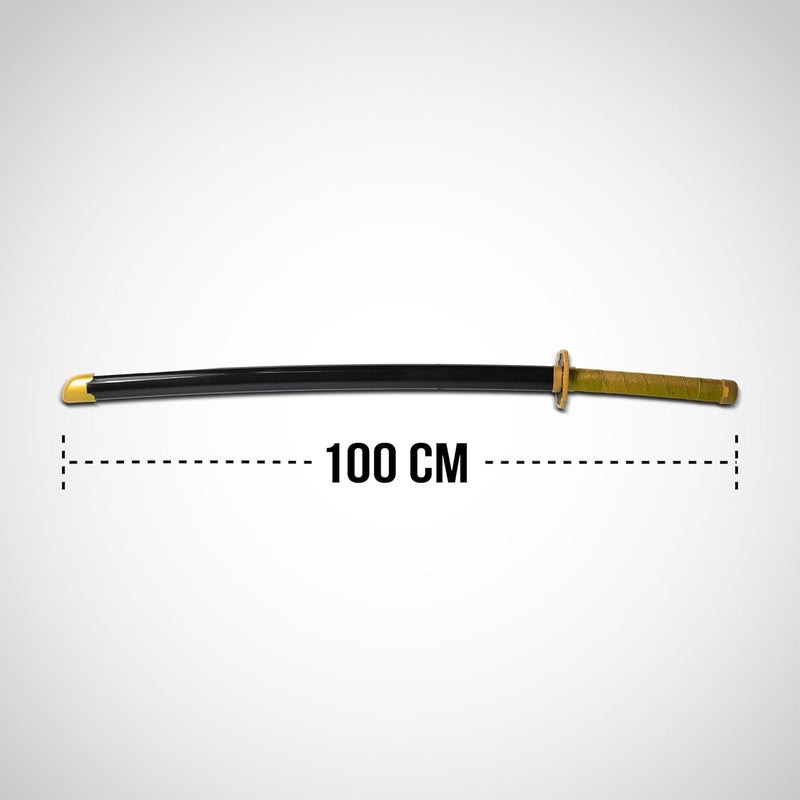 Offo Demon Slayer Yoriichi Neon LED Katana – 100cm Life-Size Light-Up Anime Sword for Cosplay, Display & Training | Elegant Gift for Fans, Kids, Teens & Collectors - Image 4