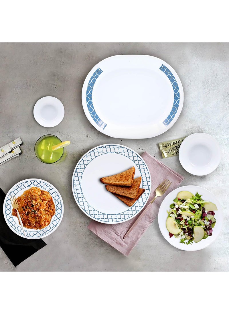Corelle - Corelle Denham Mini Dining Set (VDB) - 8 Pcs| for Family of 4 | Break & Chip Resistant | Lightweight & Durable | Microwave & Dishwasher Safe - Image 1