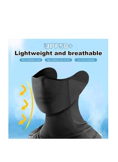 SYOSI Face Mask, Motorcycle Cycling Ski Mask for Helmet, Breathable, Cooling Neck Gaiter Bandana Face Mask for Men Neck Gaiters Summer Half Face Scarf Cover Sun UV Protection for Cycling Fishing  - Image 3