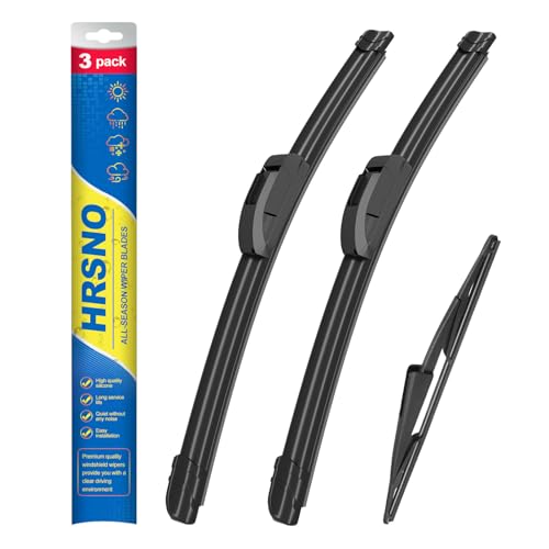 HRSNO 22"+22" Windshield Wipers With 15" Rear Wiper Blade Sets Automotive Replacement for Ford Expedition 2009-2016,Easy For Installation (Pack of 3) - Image 1
