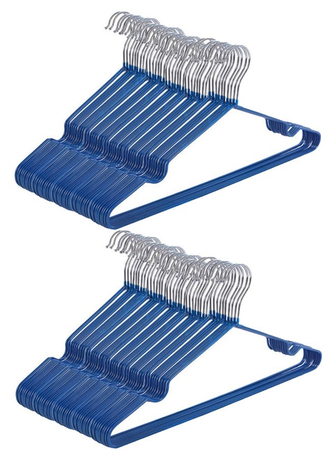 ZCM-HAPPY 100-Piece Non-Slip Metal Hook Hangers Set  - Image 1