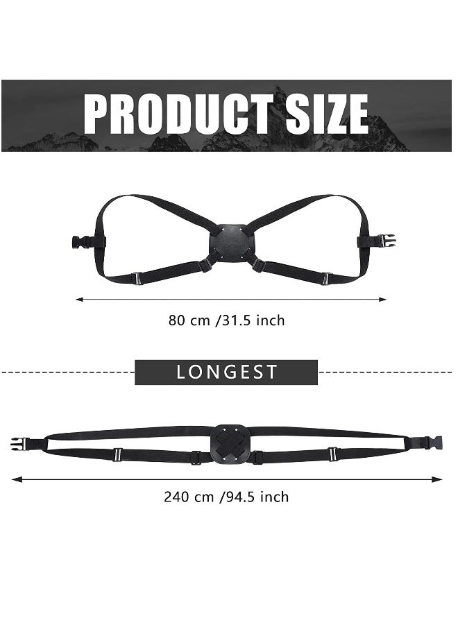 Generic Luggage Straps Bag Bungees Luggage Straps Suitcase Adjustable Belt Bag Bungees for Add a Bag Easy to Travel Suitcase Elastic Strap Belt with Buckles for Men Women Travel Carry Accessories 2 Pieces  - Image 2
