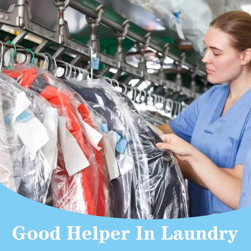 بيشيدا أكياس ملابس بلاستيكية شفافة من بيشيدا، 60 قطعة، مقاس 35.5 بوصة، مناسبة للتنظيف الجاف، وتعليق الملابس، وتخزين الملابس، والمعاطف، والبدلات، والقمصان، والسترات، والتنانير. - Image 4