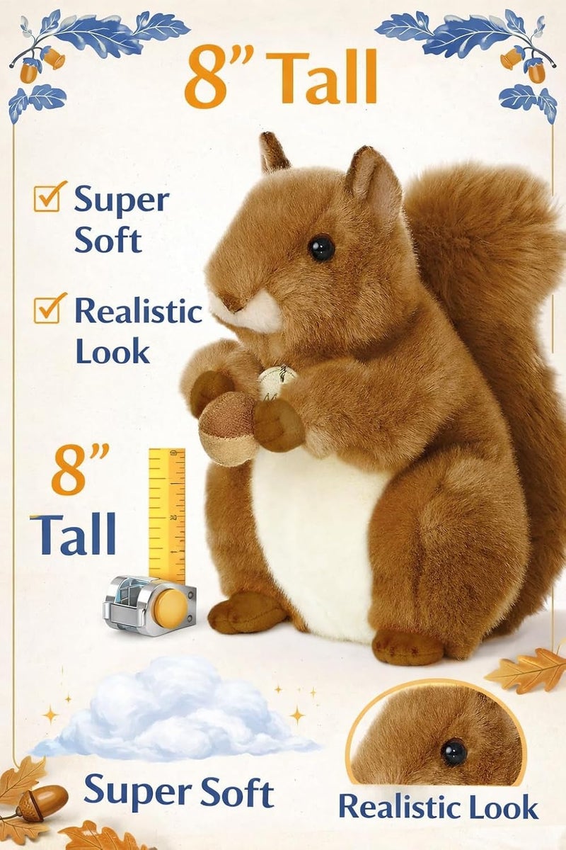 Aurora World Miyoni Squirrel Plush (Red Squirrel) - Image 2
