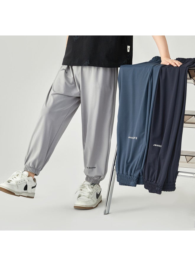 Light سروال مضاد للبعوض للأطفال 2025 صيف خفيف الوزن وقابل للتنفس مع كاحلين مرنين، سروال رياضي سريع الجفاف للأولاد - Image 3