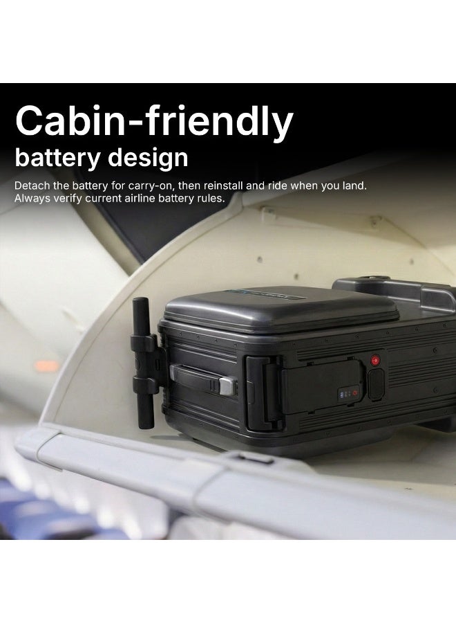 Airwheel SE3MiniT - Electric Luggage Scooter - Black | Potable Riding Suitcase with Removable Battery, Airwheel Luggage | Official Dealer in UAE - Image 4