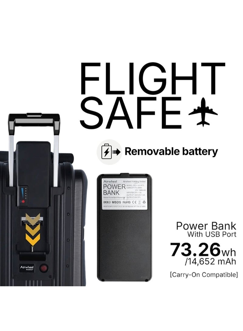 Airwheel SE3MiniT - Electric Luggage Scooter - Black | Potable Riding Suitcase with Removable Battery, Airwheel Luggage | Official Dealer in UAE - Image 5