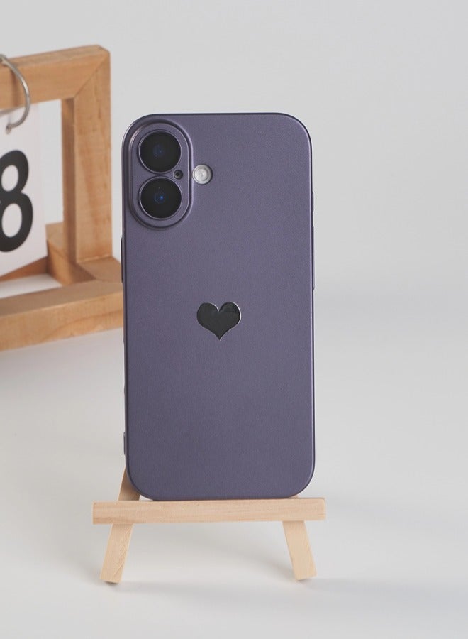 ShebSheb iPhone 16 Case, Cute Love Phone Cases Cover with Camera Lens Protector - Image 1