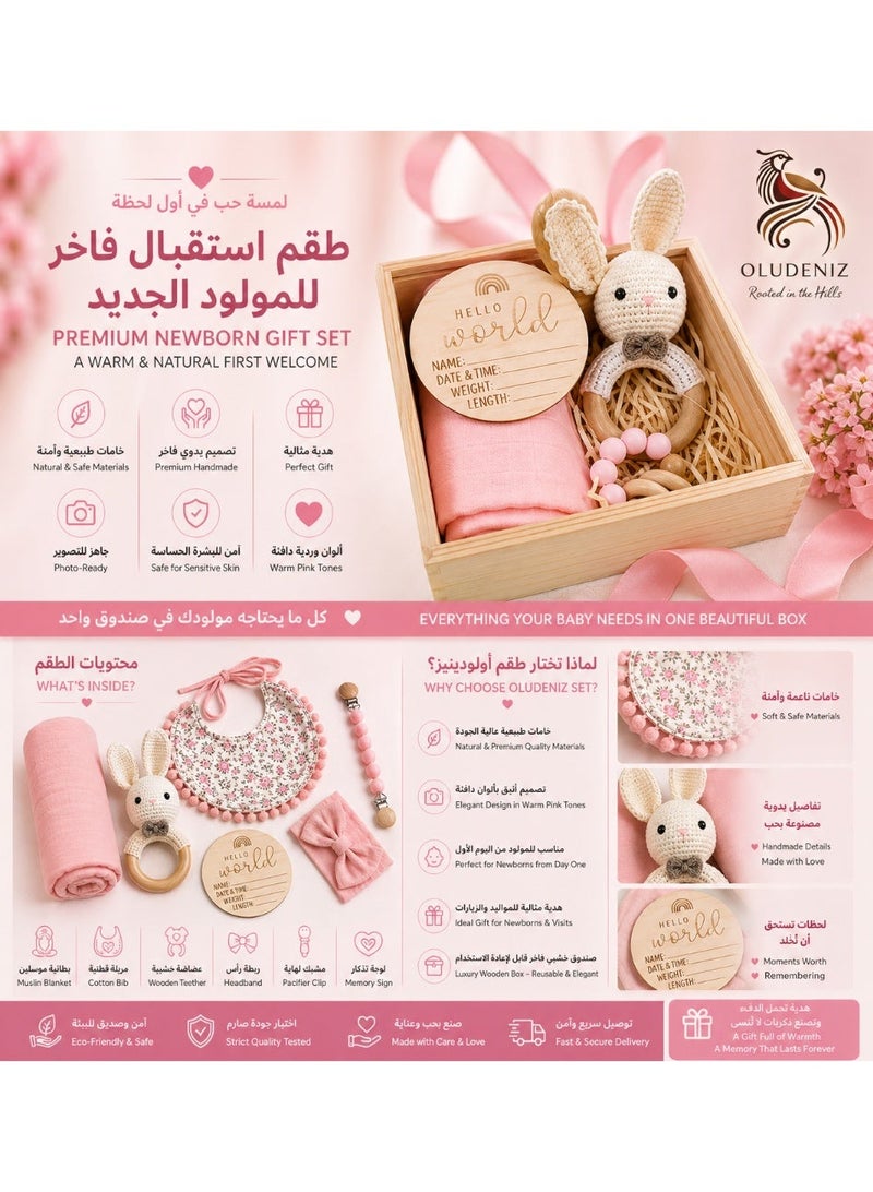 OLUDENIZ Newborn Baby Shower Gift Set This beautiful gift set is the perfect way to welcome a new baby into the world - Image 1
