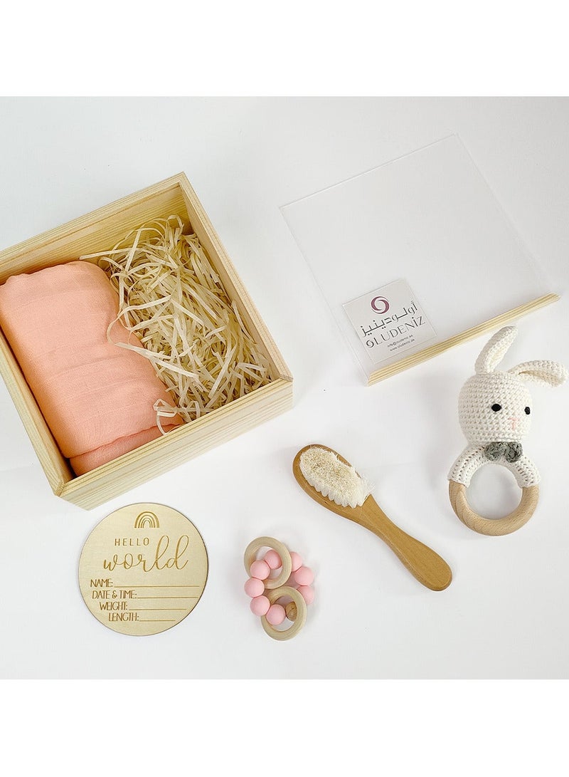 OLUDENIZ Newborn Baby Shower Gift Set This beautiful gift set is the perfect way to welcome a new baby into the world - Image 3
