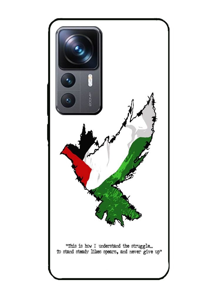 Service Zone Protective Printed Mobile Cover UAE Flag Design Bird With Message For Xiaomi 12T,12T Pro,K50 Ultra - Image 1