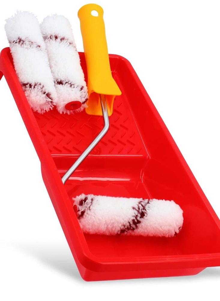 KNP KNP Red Plastic Paint Tray (9 Inch) is an essential tool for painting projects, designed to hold and distribute paint evenly for smooth and efficient application.  - Image 2