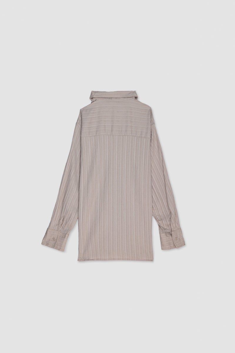 DeFacto Beige Woman Relax Fit Long Sleeve Tunic Casual - Image 4