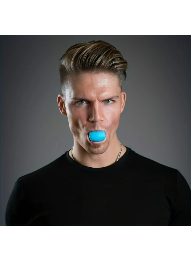 Goolsky 1pc Silica Gel Jaw Exerciser, Face Stress Ball, Jawline Facial Muscle Trainer, Home Fitness Exercise Equipment  - Image 5