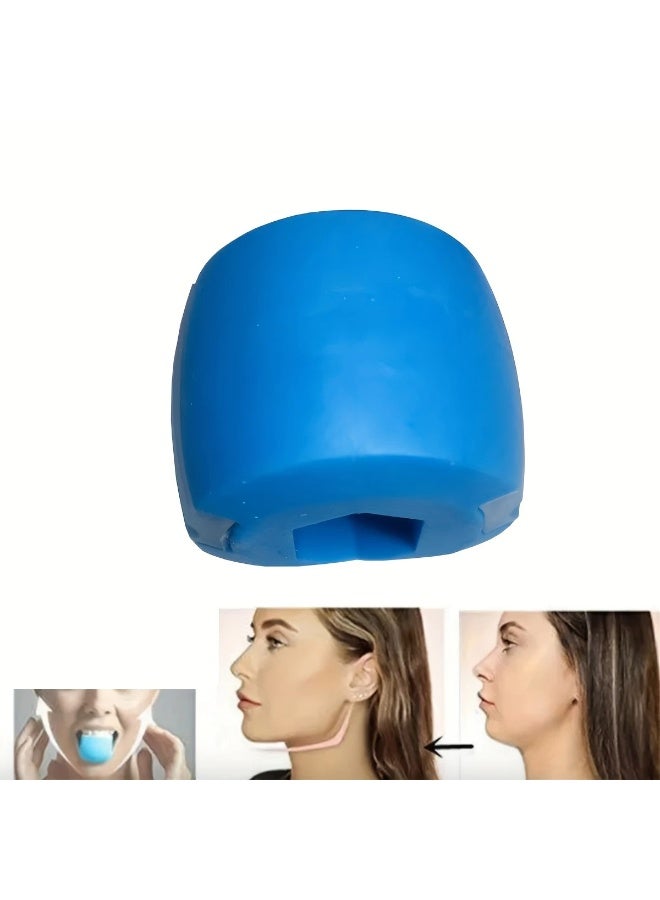 Goolsky 1pc Silica Gel Jaw Exerciser, Face Stress Ball, Jawline Facial Muscle Trainer, Home Fitness Exercise Equipment  - Image 1