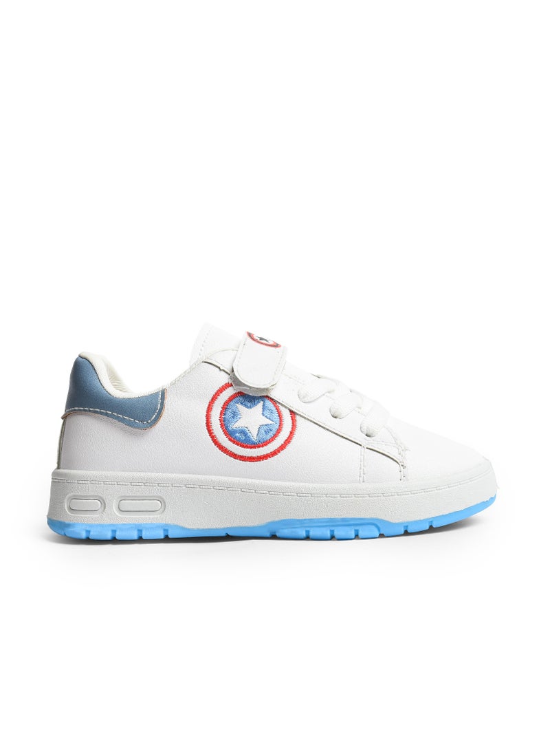 Desert - Trendy Unisex Kids Leather Velcro Sneakers –  Emborioed Design - Image 1