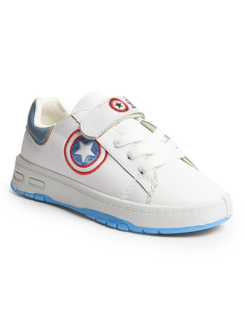 Desert - Trendy Unisex Kids Leather Velcro Sneakers –  Emborioed Design - Image 1