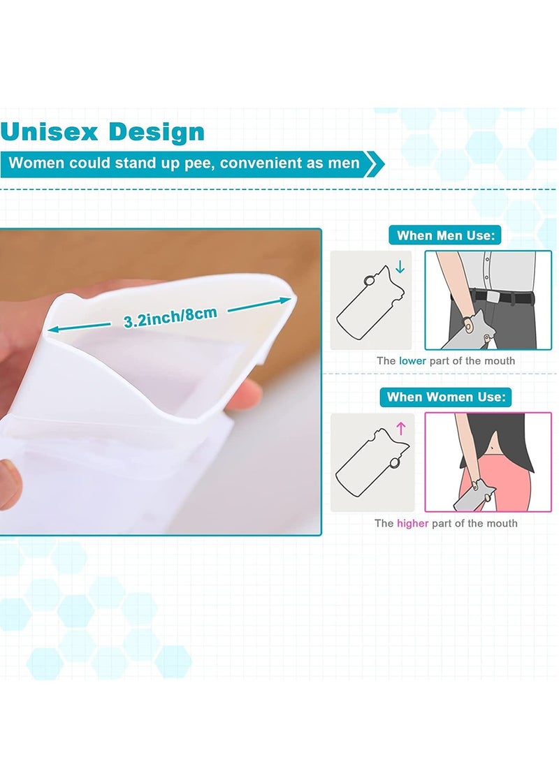 Emergency Disposable Bags, 700ML Camping Pee Unisex Vomit for Travel Traffic Jam Portable Toilet for Men Women Kids 8 Pack - Image 3