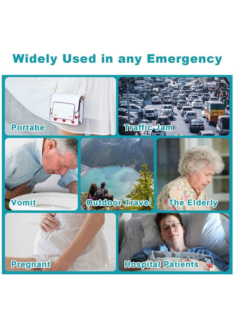 Emergency Disposable Bags, 700ML Camping Pee Unisex Vomit for Travel Traffic Jam Portable Toilet for Men Women Kids 8 Pack - Image 2