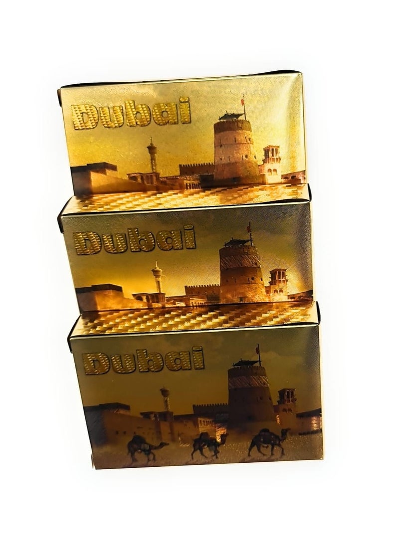 Golden Playing Cards 3 Pack - Image 1