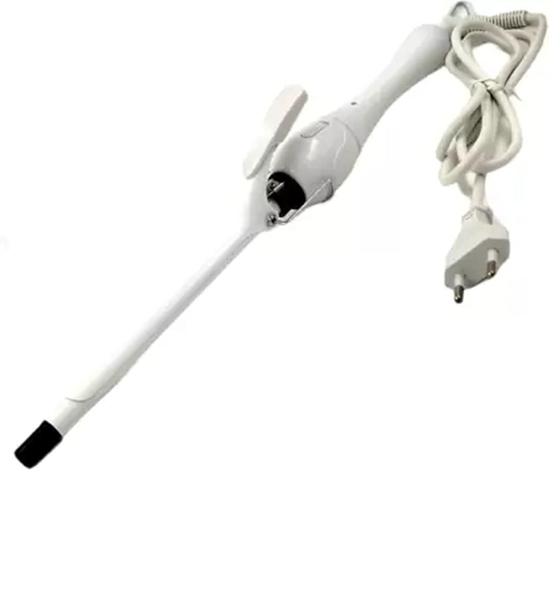 Veentus Professional Hair Curler Iron Rod Brush Styler for Women Professional Hair Curler Tong with Machine Stick and Rolle (White) - Image 1