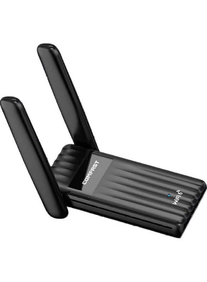 Comfast Wifi 6 Driverless Usb Wireless Network Adapter Bluetooth 5.3 Two-In External High-Gain Dual Antenna For Desktop And Laptop Wifi Receiver And Transmitter Cf-943F - Image 3