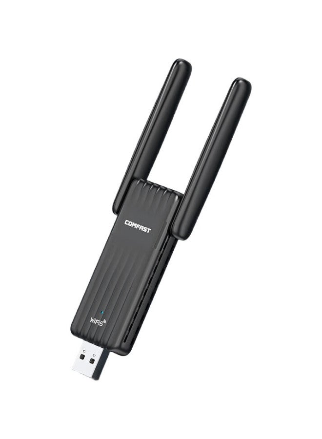Comfast Wifi 6 Driverless Usb Wireless Network Adapter Bluetooth 5.3 Two-In External High-Gain Dual Antenna For Desktop And Laptop Wifi Receiver And Transmitter Cf-943F - Image 1