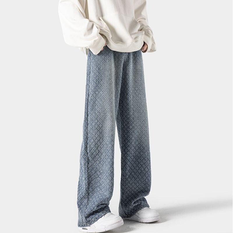 Unisex Classic Denim Jeans Loose Fit Daily Outdoor Wear - Image 1