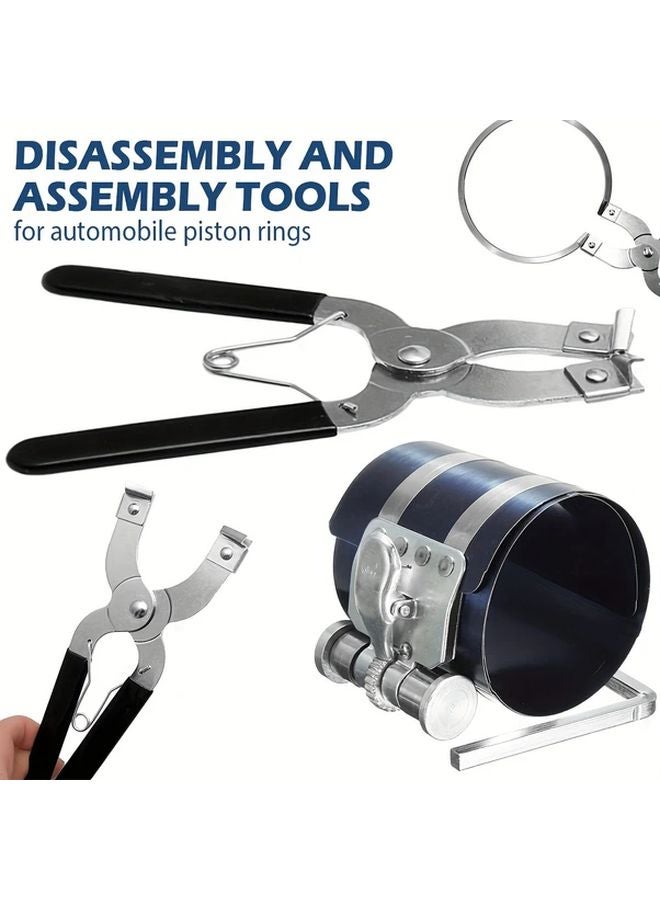 أداة ضاغط حلقات المكبس الثقيلة قابلة للتعديل 3 بوصة 53-175 ملم مجموعة من قطعتين - Image 2