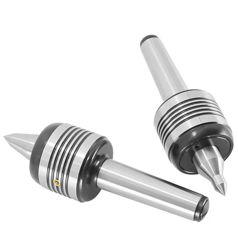 MT2 Live Center Morse Taper Lathe Rotary Turning Tool Double Cone Head Standard - Image 2