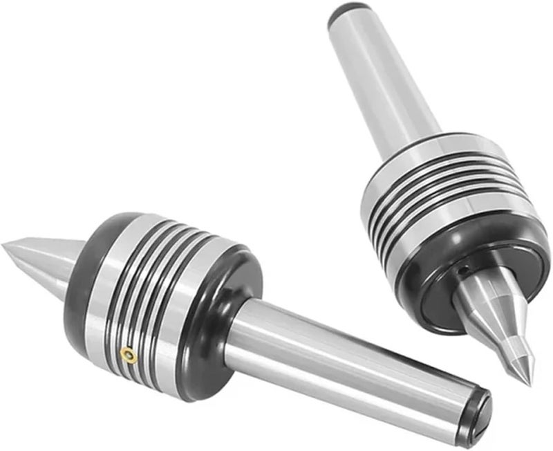 MT2 Live Center Morse Taper Lathe Rotary Turning Tool Double Cone Head Standard - Image 1
