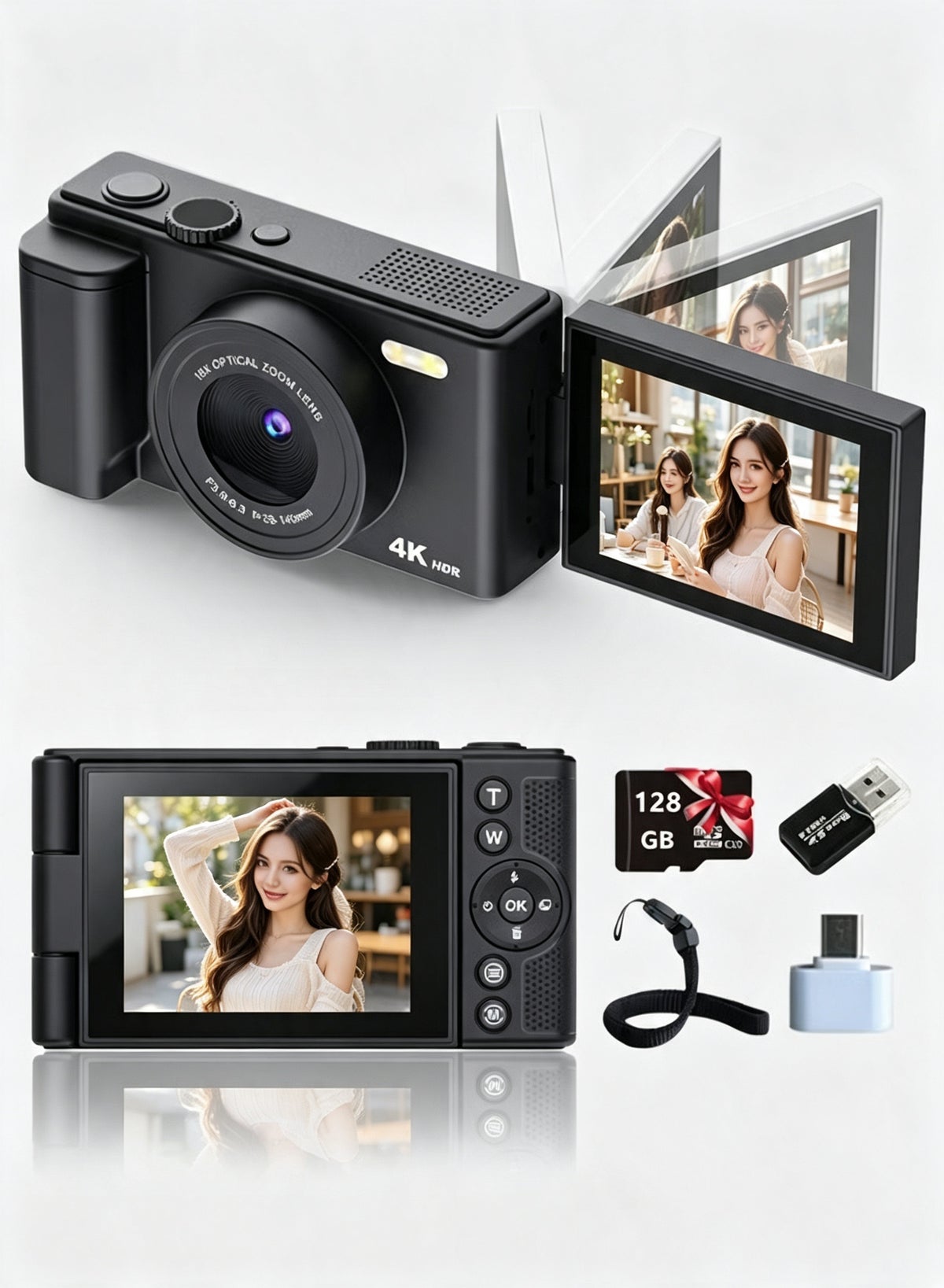 onlylink Onlylink 4k Digital Camera 128GB Z10AF407F21CD7C653587Z