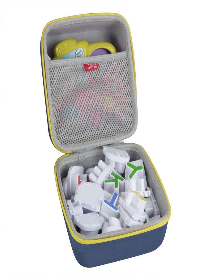 Hermitshell Hard EVA Travel Case for Leapfrog Fridge Phonics Magnetic Letter Set (Blue + Yellow Zipper) - Image 1