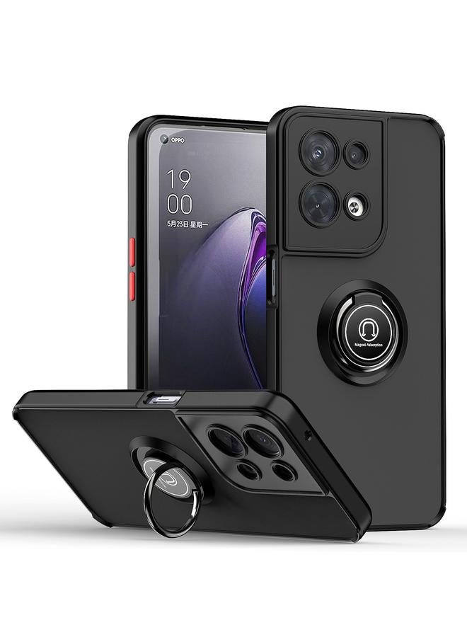 S-TOP Case For OPPO Reno8 Q Shadow 1 Series TPU + PC Phone Case with Ring Holder - Image 1