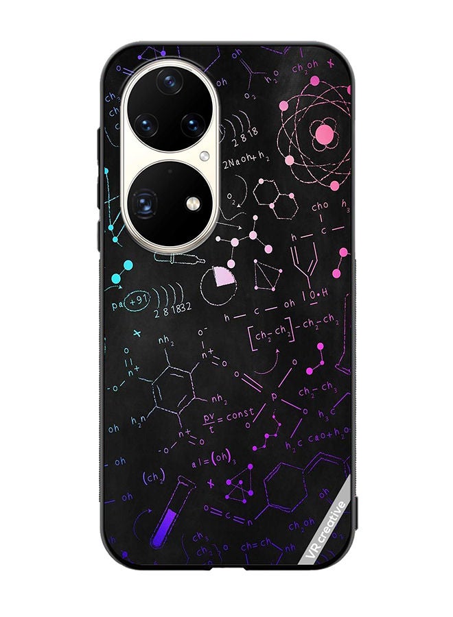 VR CREATIVE Protective Case Cover For Huawei P50 Pro Chemistry Formula Design Multicolour - Image 1