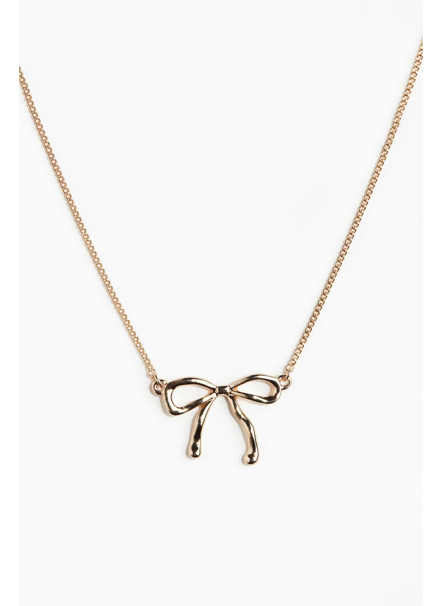 H&M Bow-Pendant Necklace