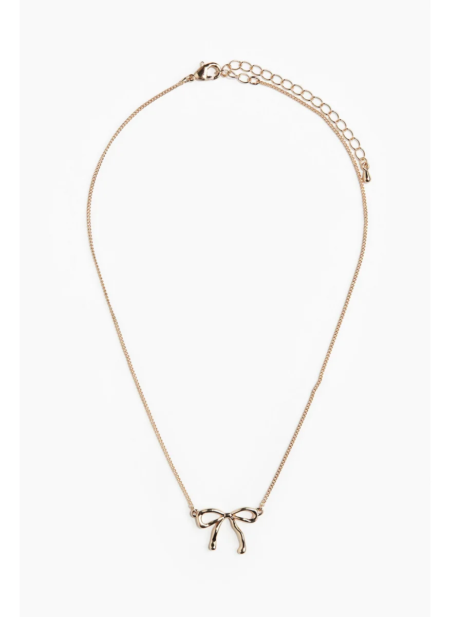 H&M Bow-Pendant Necklace