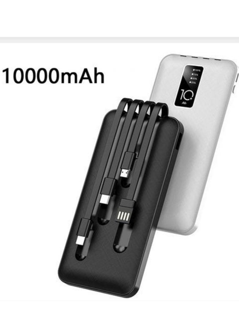 Aldeepo 10,000 mAh Digital Display Charging Power Bank- Black