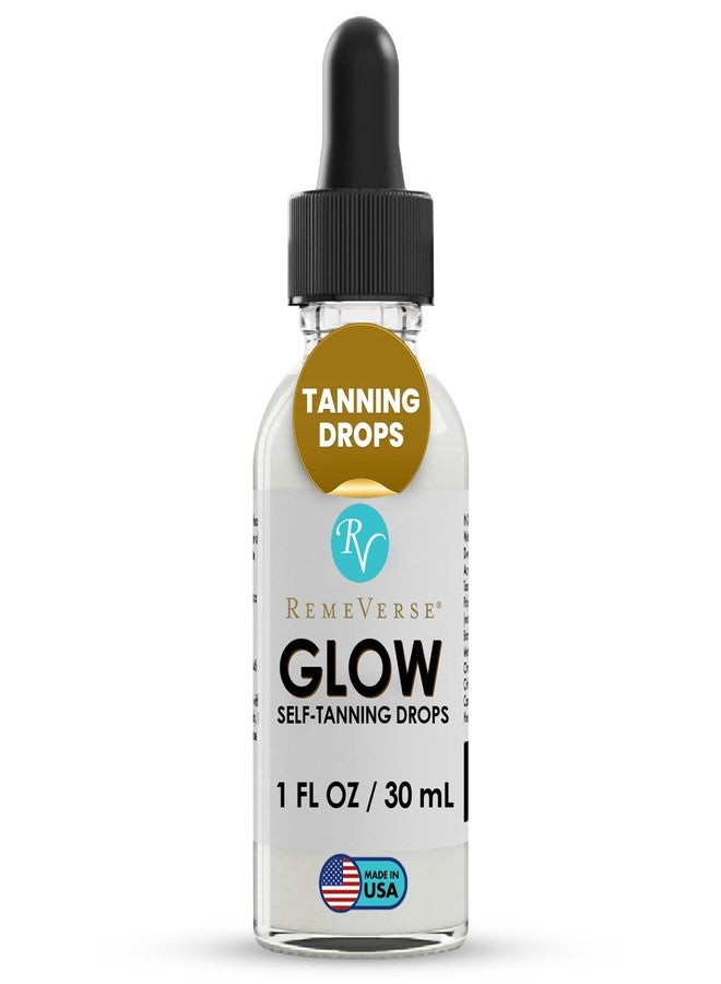 RemeVerse Glow Self-Tanning Drops - Sunless Tanner for a Sun-Kissed Glow - Achieve Natural-Looking Even Skin Tone, Control Results with Moisturizer for Face & Body - Ideal for All Skin Types - 1 oz - Image 1