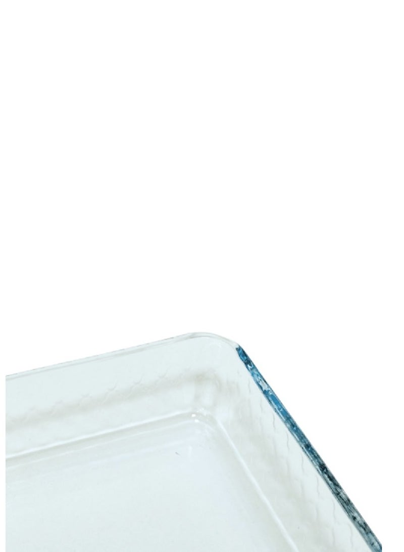 Borcam Borcam Rectangular Glass Baking Tray, 2850 Ml Capacity, 45 Mm Height, 370X240 Mm Diameter - Clear - Image 2