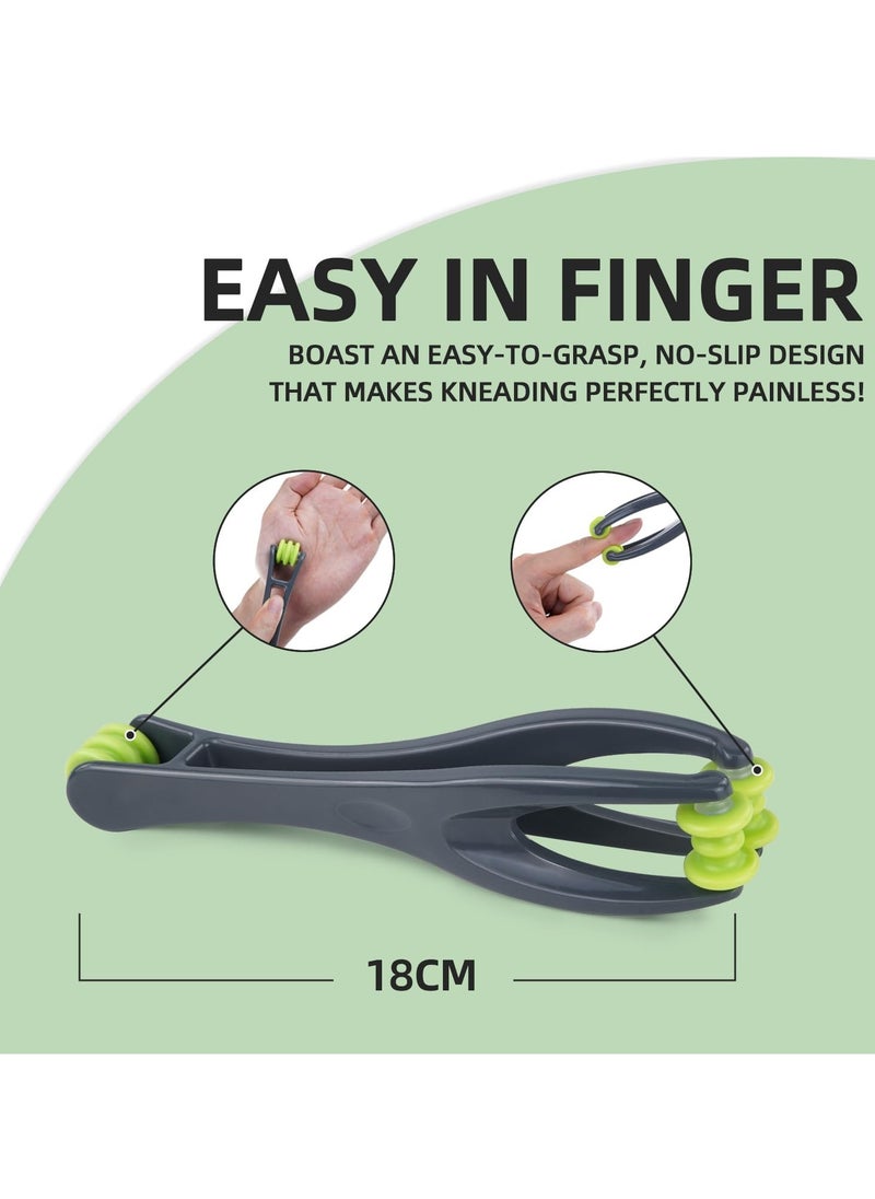 General 2-in-1 Finger & Hand Massager Roller and 5 Pcs Acupressure Massage Rings for Finger Hand Massage, for Circulation, Stress, Arthritis and Hand Pain Relief,for Hands, Palm & Wrist  - Image 2