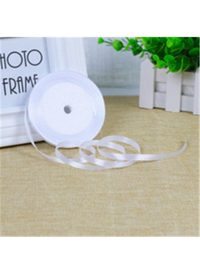 yongsheng Satin Ribbon White，Satin Ribbon 10mm X 22 Metres,Polyester Woven Ribbon for Gift Wrapping,DIY Crafts,Bouquets,Party Wedding  - Image 4