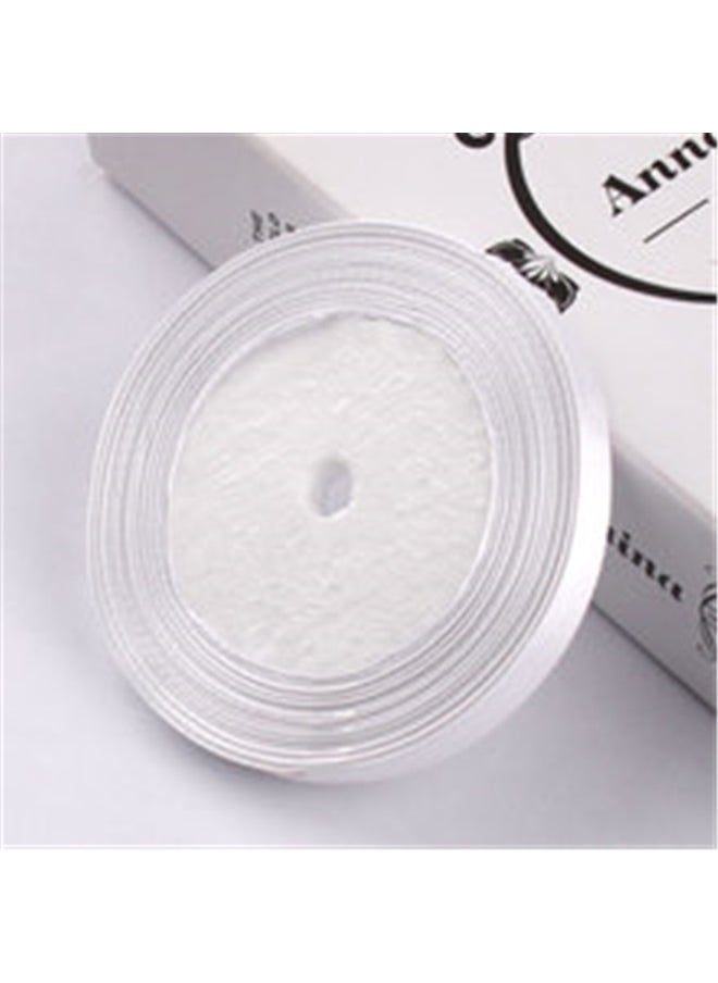 yongsheng Satin Ribbon White，Satin Ribbon 10mm X 22 Metres,Polyester Woven Ribbon for Gift Wrapping,DIY Crafts,Bouquets,Party Wedding  - Image 5
