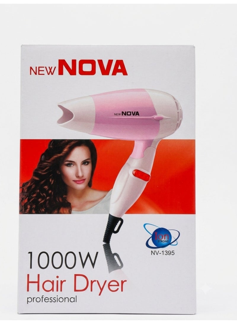 نوفا استشوار شعر سفري قابل للطي Nova NV-1395 بقدرة 1000 واط - خفيف الوزن ومناسب للسفر - Image 3