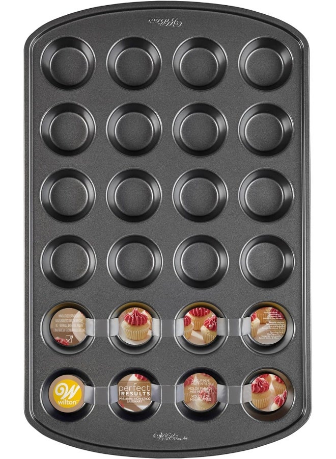 Wilton صينية كعك ميني مافن وكب كيك غير لاصقة من بيرفكت ريزالتس - Image 1