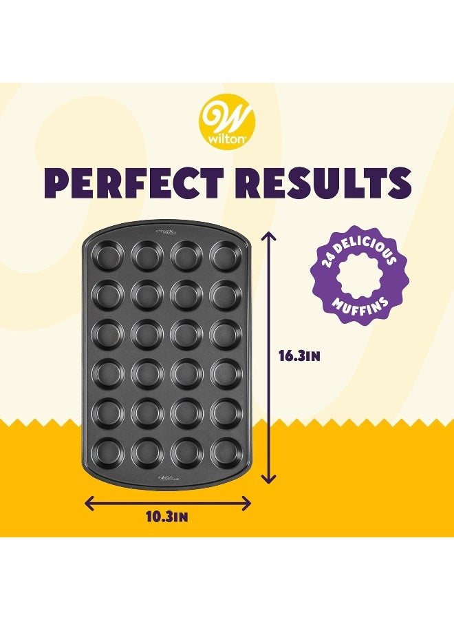 Wilton صينية كعك ميني مافن وكب كيك غير لاصقة من بيرفكت ريزالتس - Image 5