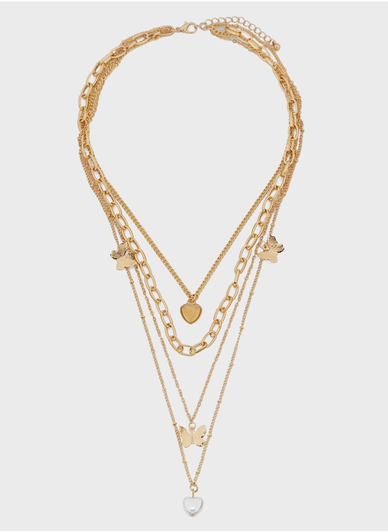 VERO MODA - Idun Charm Layered Necklace - Image 1