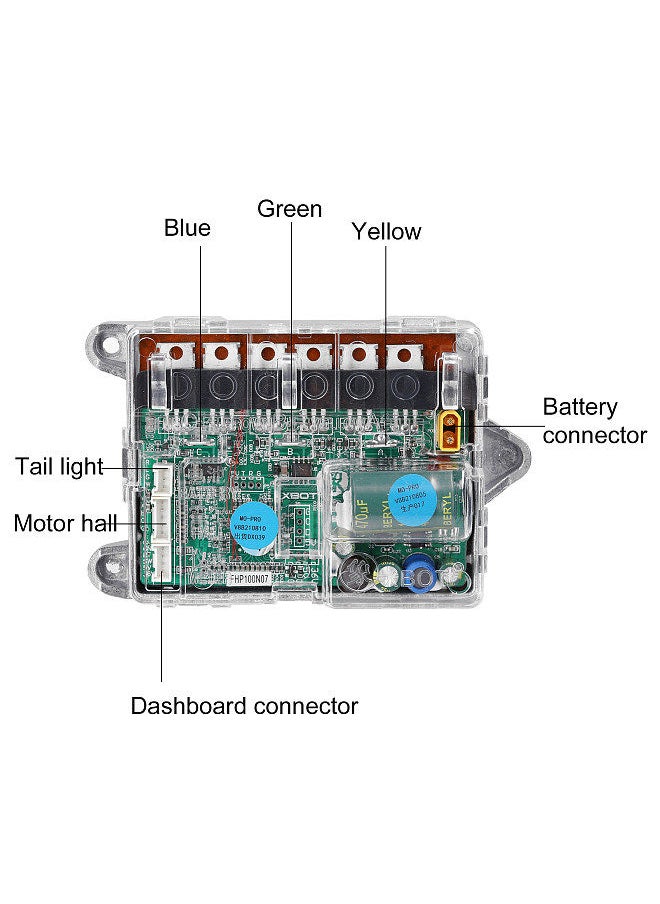 Generic - Electric Scooter Motherboard Controller BT Digital Display with Accelerator Front and Rear Light Compatible - Image 1